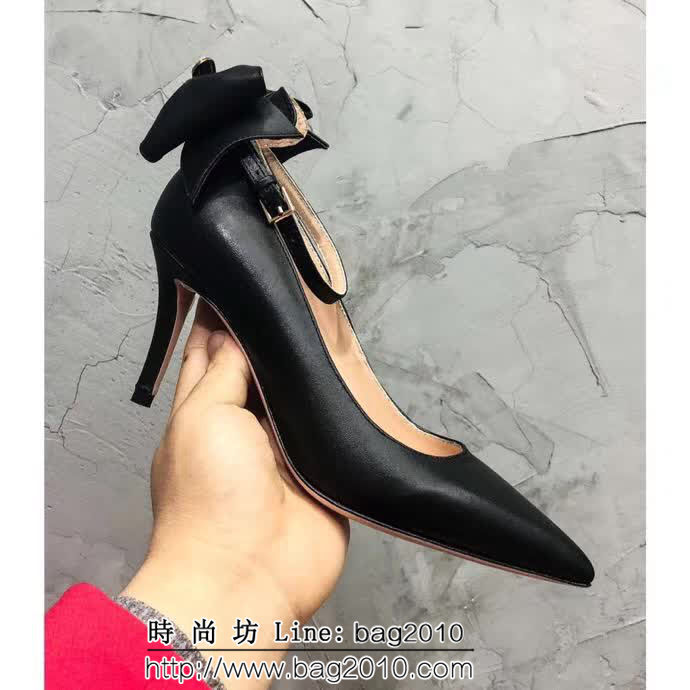 GUCCI古馳 18早春系列 代購品質 RMB古典美學皮革蝴蝶結 中跟單鞋 QZS1396